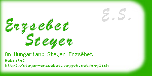 erzsebet steyer business card