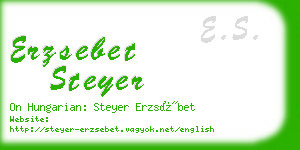 erzsebet steyer business card